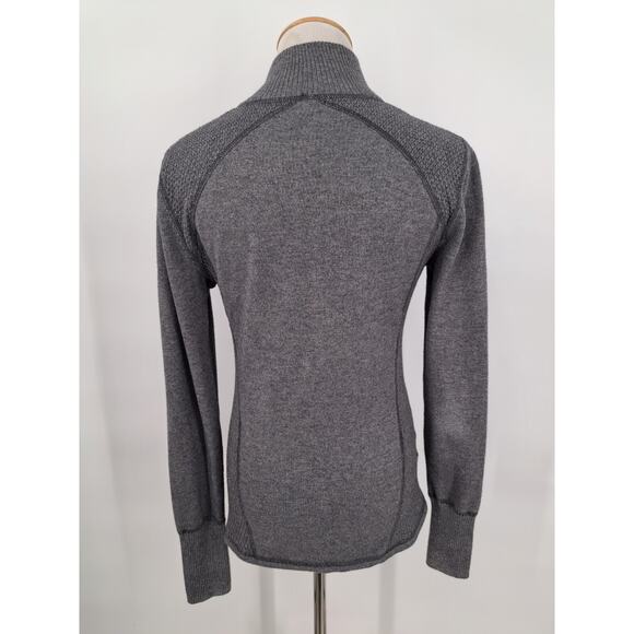 Eddie Bauer 1/2 Zip Up Sweater Womens Size Small, Gray, Pullover, Long Sleeve - Picture 2 of 5